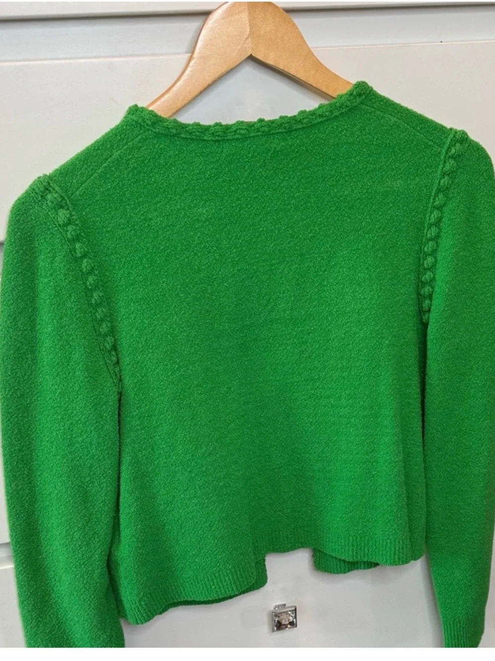 J Crew Sweater Women Odette Lady Jacket Boucle Preppy in Kelly Green Size XS